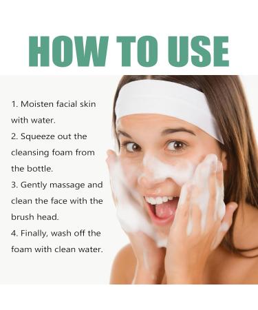 Green Tea Foam Facial Cleanser - Deep Cleansing Fades Acne Scars Whitens Skin Boosts Elasticity & Strengthens Skin Barrier(1PCS) - Buy Online on GoSupps.com