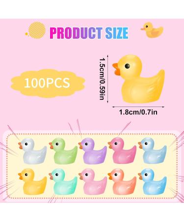 Buy Tiopeka Mini Duck Figures - 100 Colorful Tiny Resin Ducks for DIY Projects Aquariums Gardens & Dollhouses | Perfect Decor & Gift Ideas - Buy Online on GoSupps.com