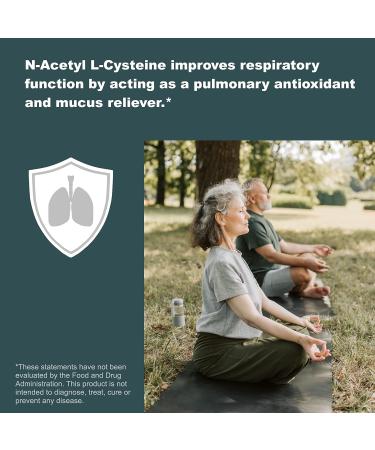 LifeLink NAC (N-Acetyl L-Cysteine) Capsules - 600mg | Antioxidant & Anti-Aging Support | 120 Count | Gluten Free & Non-GMO | Made in USA - Buy Online on GoSupps.com