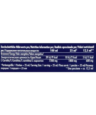 Multipower L-Carnitine Liquid Peach - Pre Workout Booster | 1800 mg L-Carnitine | Dietary Supplements | 20 x 25 ml | Boost Performance & Endurance - Buy Online on GoSupps.com
