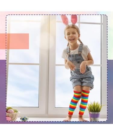 Sintege Rainbow Stripe Baby Kids Leg Warmers for Boys Girls (6 Months to 5 Years) - Bright & Colorful - Buy Online on GoSupps.com
