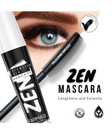 Farmasi Zen Extension Lash Mascara - Intense Length, No Flaking, No Smudging, Volumizing & Separating Formula - Black, 0.27 fl. oz - Buy Online on GoSupps.com