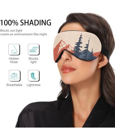 Haskirky Light Blocking Eye Mask Breathable and Adjustable Adult Men and Women Travel on Business Trips Yoga Meditation Light Smooth Comfortable Eye Mask Office Deep Sleep Goodies Mountain Landscap - Buy Online on GoSupps.com
