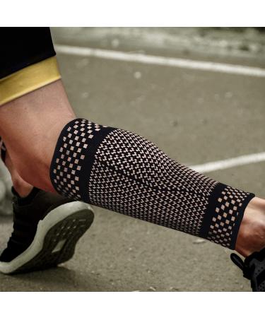 CFR Calf Sleeve Compression Support Copper-Infused High-Performance Design Promotes Proper Blood Flow Offers Superior Compression and Support for All Lifestyles Pairs L Black-pair Large - Buy Online on GoSupps.com