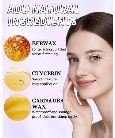  Lestpola Set of 2 black and brown mascaras for mature women volumizing and lengthening mascara waterproof for short and sparse lashes gentle nourishing formula long-lasting for the eyes - Buy Online on GoSupps.com