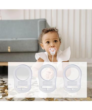 Baby Pacifier Chain Set - 3 BPA-Free Fabric Clips for Girls & Boys | Fits Most Pacifiers & Teething Toys | Includes 3 Silicone Rings - Buy Online on GoSupps.com