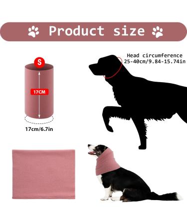 Amaxiu Dog Ear Warmer & Neck Cover | Pink Earmuffs for Small Dogs | Protects from Cold & Noise - Buy Online on GoSupps.com