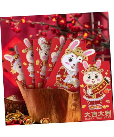 ABOOFAN 96 Pcs 2023 Year of The Rabbit Red Packets Cash Envelope Spring Festival Red Bag Lunar New Year Envelope Luck Money Bag Red Purse Money Envelope Chinese New Year's Bag Pocket Paper - Buy Online on GoSupps.com