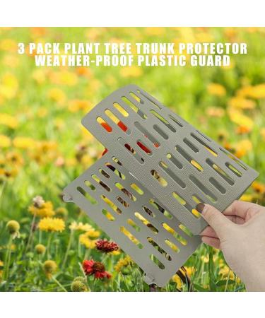 Tree Trunk Protection - 1/2/3 Piece Plastic Bark Guard with Locking Prevents Lawn Mower Damage - Durable & Easy to Use - Buy Online on GoSupps.com