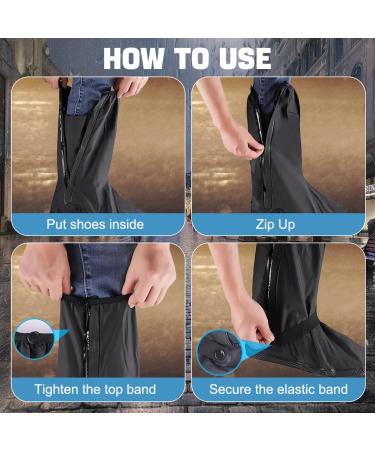 Waterproof Multi-Way Shoe Covering for Men | Slip-Resistant Overshoes for Rain Snow & Sludge - Size 43-45 - Buy Online on GoSupps.com