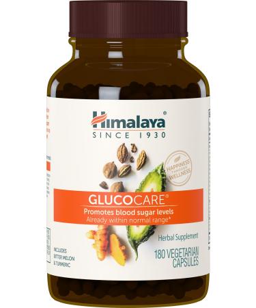 Himalaya GlucoCare with Bitter Melon, Turmeric, Triphala and Gymnema, 180 Capsules, 626 mg, 45 Day Supply