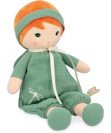 Kaloo Tendresse Olivia 32cm Rag Doll in Muslin Dungarees | Customisable Gift Box | Ages 0 - Buy Online on GoSupps.com