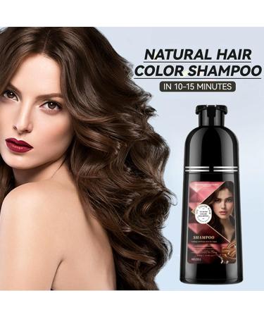  Utapossin Brown Hair Dye Shampoo 400ml Chestnut Brown Instant Hair Dye 3-in-1 Shampoo Hair Dye in Minutes Long-Lasting Shampoo for Men and Women - Buy Online on GoSupps.com