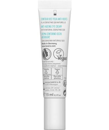 LAVERA Basis Sensitive Anti-Ageing Eye Cream Q10 - 15ml | Revitalize & Nourish | International Shipping Available - Buy Online on GoSupps.com