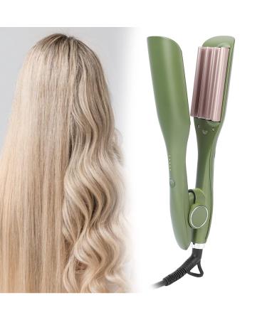 ZJchao Ceramic Hair Iron Adjustable Temperature Fast Heating Anti-Scalding for Volumizing & Styling