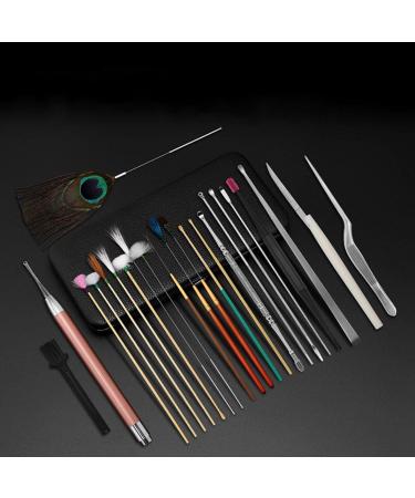 23PCS Ear Wax Removal Tool Kit - Ear Pick Set for Adult Ear Cleaning Care - Black - Buy Online on GoSupps.com