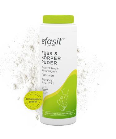 efasit Foot & Body Powder 100g - Absorbs Moisture - Protects Skin & Deodorizes Foot & Body Sweat