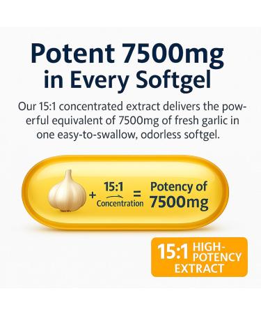Elare Aged Garlic Extract 300 Count 7500mg Odorless Organic Garlic Supplement for Heart & Immune Support Vegetarian Non-GMO All-Natural Softgels 2-Year Matured for Antioxidant Wellness (1) - Buy Online on GoSupps.com