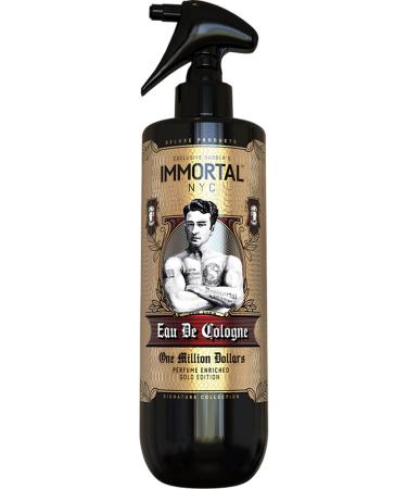 One Million Dollars Cologne 17 oz. After Shave Spray Premier Men's Cologne - Exclusive Barbers - Softens Skin - Refreshes/disinfects and Relieves Face and Skin - Moisturizing Formula After Shaving Fruity Musky