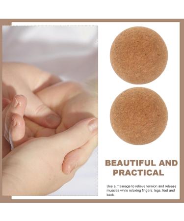 Healvian Cork Wood Massage Ball Set - 2-Part Lacrosse Balls for Foot Pain Relief & Back Pain Relief | Ideal for Plantar Fasciitis Massage - Buy Online on GoSupps.com