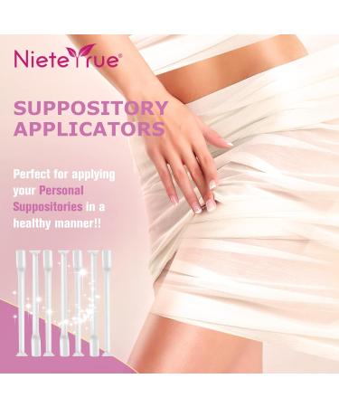 Nieteyrue 20-Pack Disposable Suppository Applicators for Women - Fits Size 00 Cap-sules - Feminine Care Applicators - Individually Wrapped - Buy Online on GoSupps.com