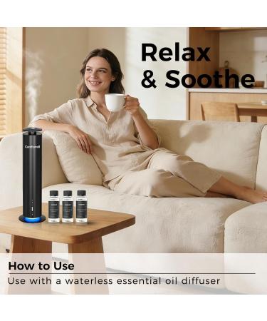 Candywell Hotel Diffuser Oil for Waterless Diffusers, Luxurious Relaxing Aromatherapy Scent Essential Oil with Cardamom, Cedar & Sandalwood, 4 Fl Oz, 120 ML, Santal Peace - Buy Online on GoSupps.com