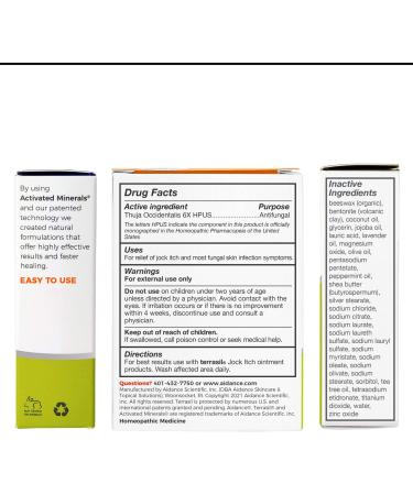 Jock Itch Treatment MAX 50gm Tube & Antifungal Soap Kit | Natural Ointment for Tinea Cruris Relief by Terrasil - Buy Online on GoSupps.com