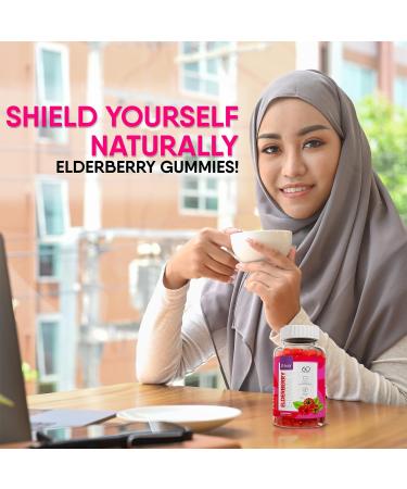 Khair Halal Elderberry Gummies - Super Antioxidants Supplement Boosts Immunity & Fights Seasonal Allergies - Non GMO Vegetarian Gluten Free Gelatin Free & Halal Vitamins - 60 Gummies - Buy Online on GoSupps.com