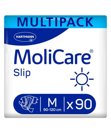 Molicare Slip Day: Incontinence slip for women and men with severe urine and stool incontinence Gr.M (80-120) 3x30 pieces day M 90 pieces