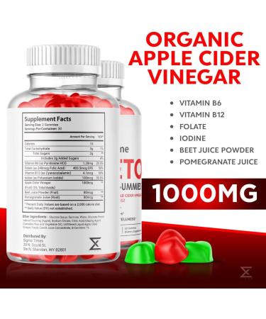 Lifetime Keto ACV Gummies with Pomegranate - 60 Gummies - Apple Cider Vinegar & Pomegranate Flavored Gummy - Buy Online on GoSupps.com