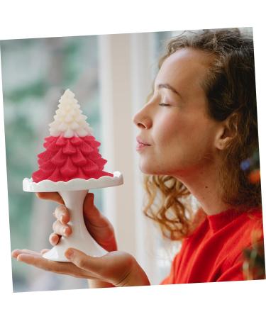 Buy FRCOLOR Christmas Tree Candles - Mini Decor Aroma Soy Wax Red - Perfect Holiday Fireplace Decoration - Buy Online on GoSupps.com