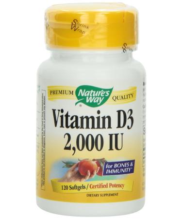 Nature's Way Vitamin D-3 2000 IU 120 softgel