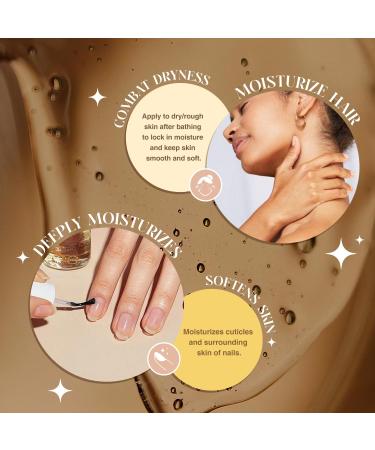 Buy Salubrito Organic Castor Oil 4oz - 100% Pure Cold-Pressed Oil for Lashes Brows Hair & Skin with Brush Set | International Shipping - Buy Online on GoSupps.com