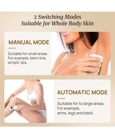 Laser Hair Removal Device 999900 - IPL Hair Remover for Women and Men - Permanent Hair Removal for Face, Body, Bikini Line, Armpits, Arms, Legs - Buy Online on GoSupps.com