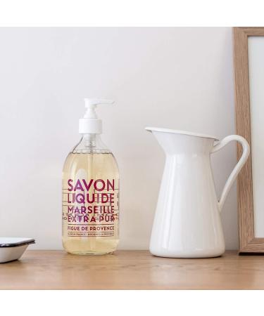 Compagnie de Provence Fig of Provence Liquid Soap - 16.7 Fl Oz Glass Pump Bottle - Buy Online on GoSupps.com