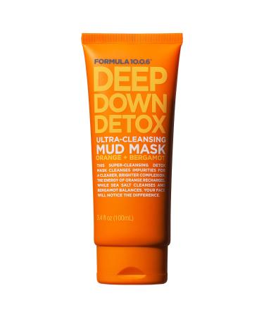 Formula 10.0.6 Deep Down Detox Ultra-Cleansing Mud Beauty Mask Orange + Bergamot 3.4 fl oz (100 ml)