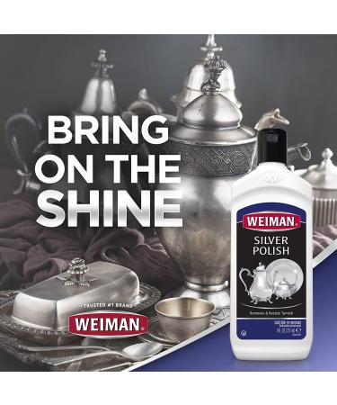 Weiman Silver Polish & Cleaner - 8oz | Shine, Protect & Prevent Tarnish - Buy Online on GoSupps.com