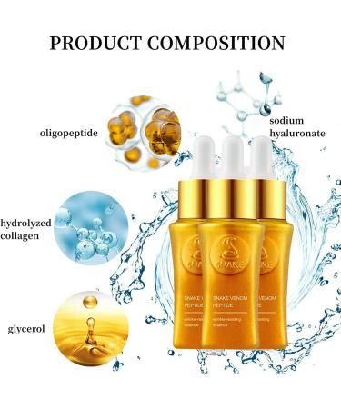 ZHBiwmatn 2024 New 3Pcs Hemiko Snake Venom Serum Anti-Wrinkle Face Cream for Women Snake Venom Peptide Serum Collagen Boost Anti Aging Serum Reduces Wrinkles and Firms Skin - Buy Online on GoSupps.com