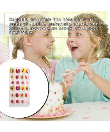 dijiusidy 1 Set Christmas Nail Wraps Cartoons Style Decor Adorable False Fingernails Children Removable Art Decals DIY Manicure PNT-16-18 - Buy Online on GoSupps.com