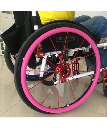 Wheelchair Handrim Covers Silicone Wheelchair Push Rim Covers Non-Slip Wear-Resistant Hand Push Cover Wheelchair Handrim Covers (Color : 004 Size : 22in) 22in 004