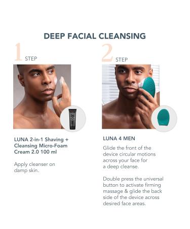 Buy FOREO LUNA 4 Face Cleansing Brush - Anti-Aging Firming Massager & Skincare Tool for Men | Enhance Absorption & Simplify Your Routine - Buy Online on GoSupps.com