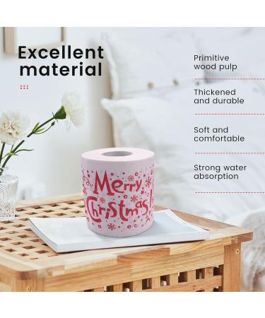 Pasuihcay 5 Styles Santa Paper Roll Tissue Paper Towels Christmas Decorations Xmas Santa Office Room Toilet Paper 5 Roll - Buy Online on GoSupps.com
