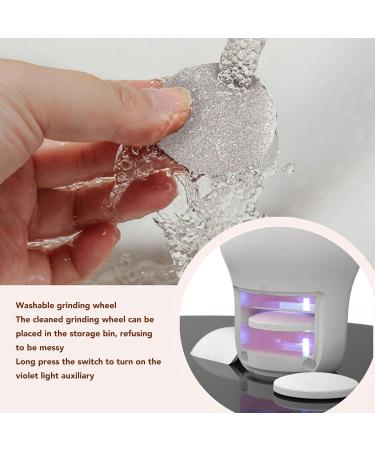 Electric Feet Callus Remover Pedicure Tool with 3 Grinding Heads Cleans Calluses for Grinding Wheel Smooth Soles - Buy Online on GoSupps.com