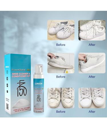 fz150 Shoe Cleaner - Shoe Cleaner - Shoe Cleaning Kit - Foamzone 150 Shoe Cleaner - Shoes Whitening Cleansing Foam - Shoe Cleaner Kit - Shoe Cleaner Foam Set With Shoe Brush - Buy Online on GoSupps.com