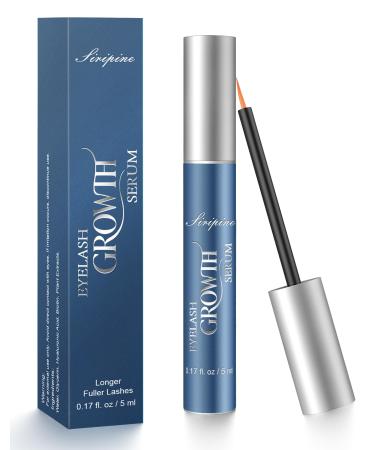 Eyelash Growth Serum for Longer Thicker Lashes Eyebrow Growth Serum Natural | Plant-Based Formula | Promotes Lash Growth & Strength | Safe & Effective Lash Enhancer (5ml)