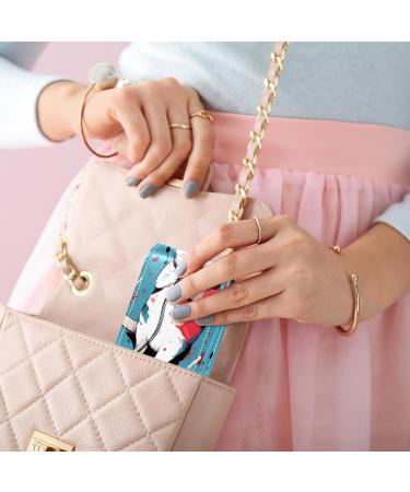 Travel Lipstick Organizer Case | Portable Makeup Bag with Mirror | Cartoon Cat Design - Shop Internationally - Buy Online on GoSupps.com