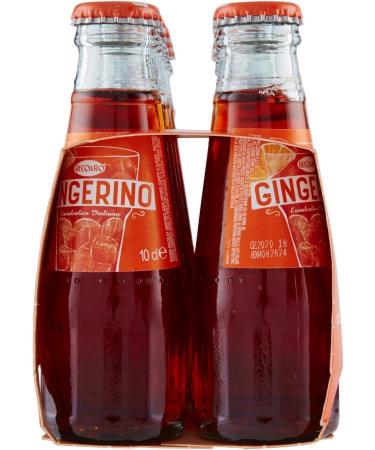Gingerino Recoaro Lot de 40 bouteilles jetables en verre pour ap ritif italien Ginger 10 cl + 1 bo te de th glac San Benedetto au citron sans sucre 330 ml - Buy Online on GoSupps.com