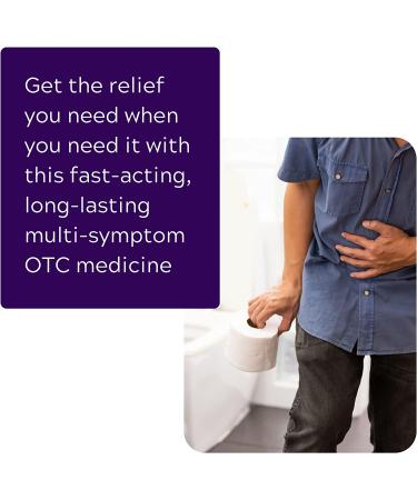 Healthy Living Anti-Diarrheal & Anti-Gas Tablets - Loperamide Hydrochloride & Simethicone - 24 Count - Buy Online on GoSupps.com