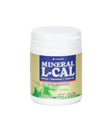 Umeken Mineral L-Cal Supplement Small Bottle 2 Month Supply Enriched with Magnesium Vitamin D3 and Minerals 130g 1300 Balls (Pack of 1) 4.6 Ounce (Pack of 1)