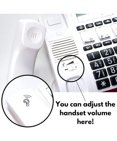 VOCA Big Button Phone for Elderly | CP130 Amplified Telephone with Caller ID Display | Hearing Aid Compatible and Loud Phones for Hard of Hearing | Ideal for Hearing & Vision Impaired - Buy Online on GoSupps.com